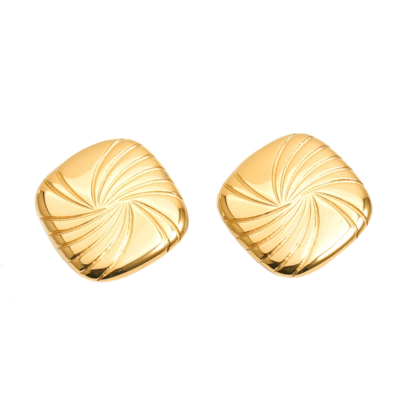 Twirl Chucky Earrings - gold