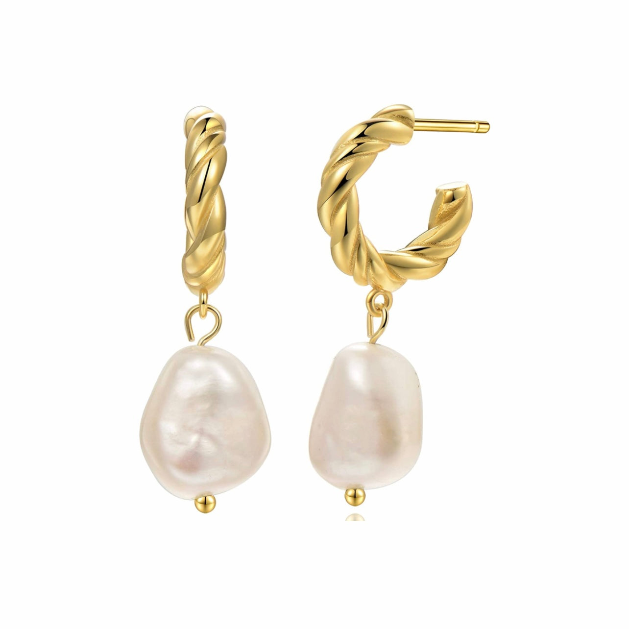 Twist Pearl Earrings