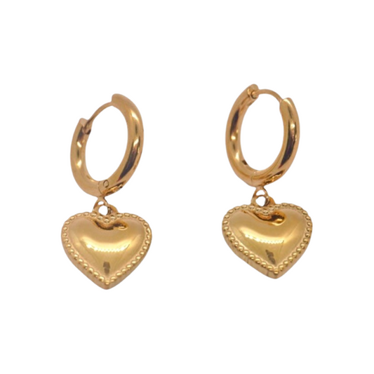 Vintage Heart Earrings