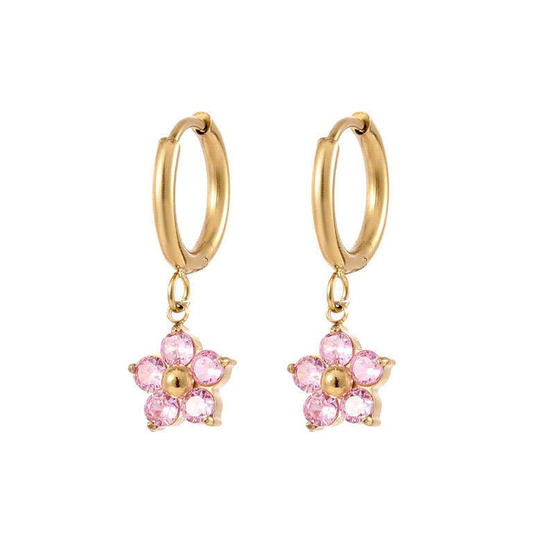 Bloom Earrings - Pink