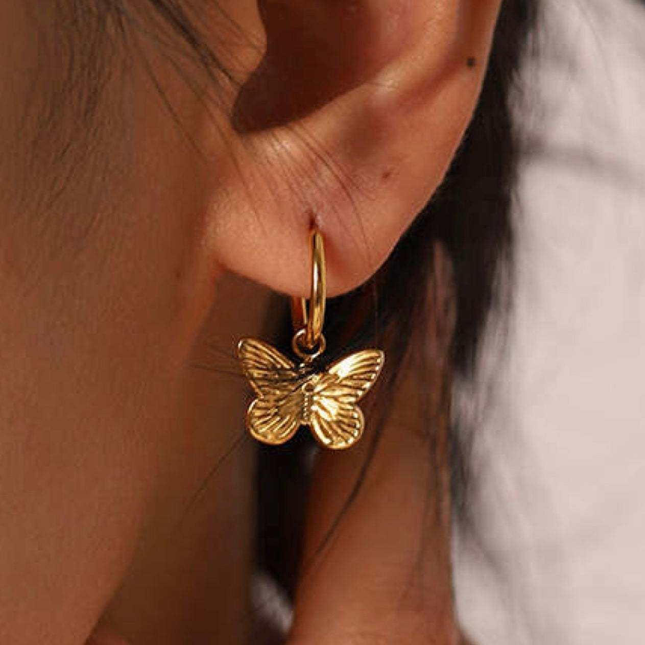 Vintage Butterfly Earrings